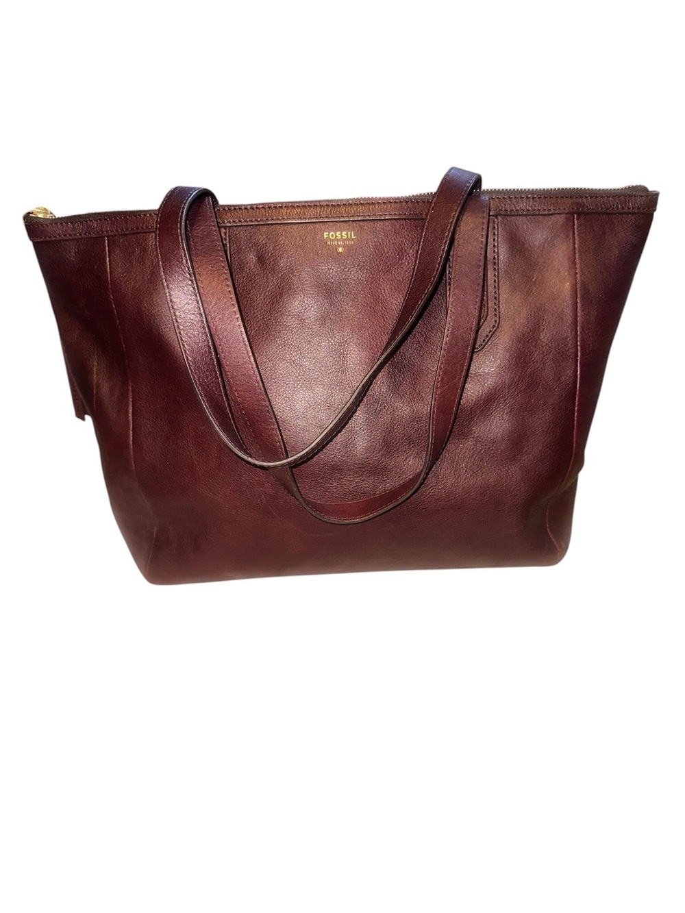 RARE Fossil Sydney Shopper Tote in Raisin Color Nov 2014